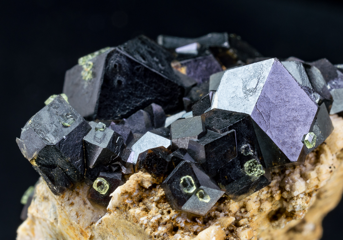 Andradite & Melanite On Orthoclase