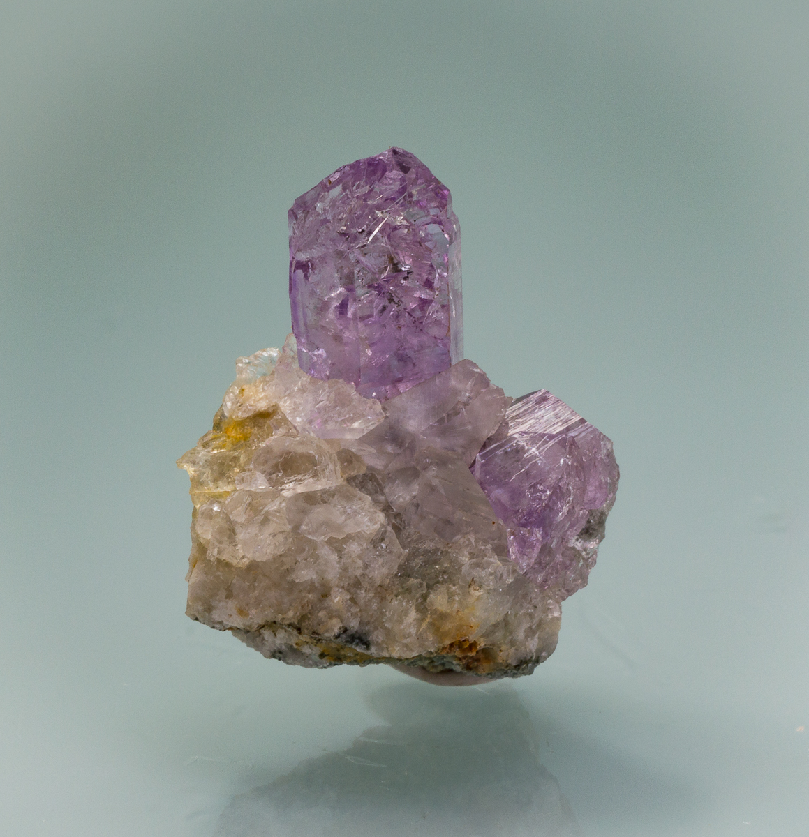 Amethyst With Calcite