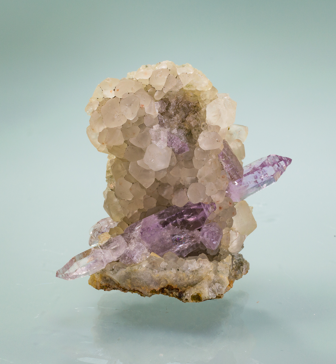 Amethyst With Calcite