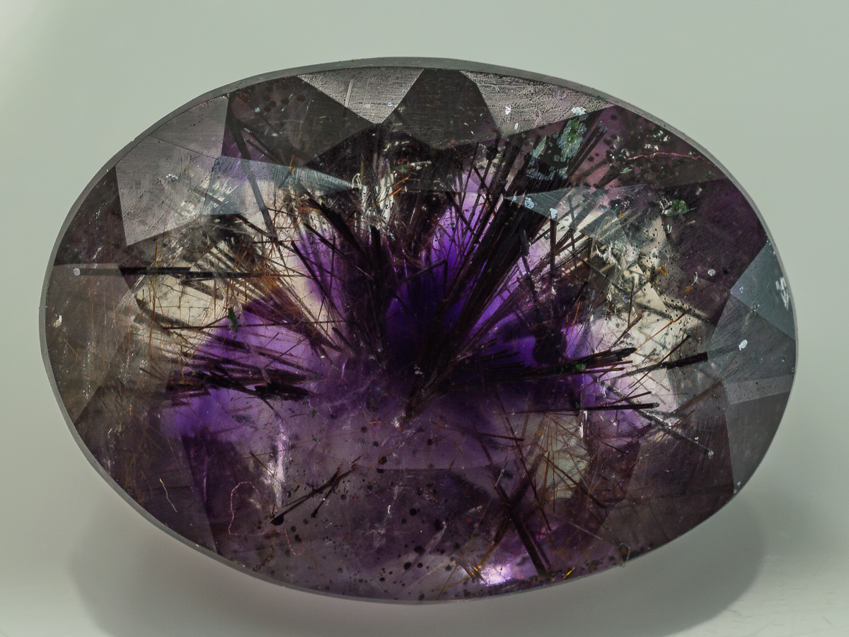 Goethite Inclusions In Amethyst