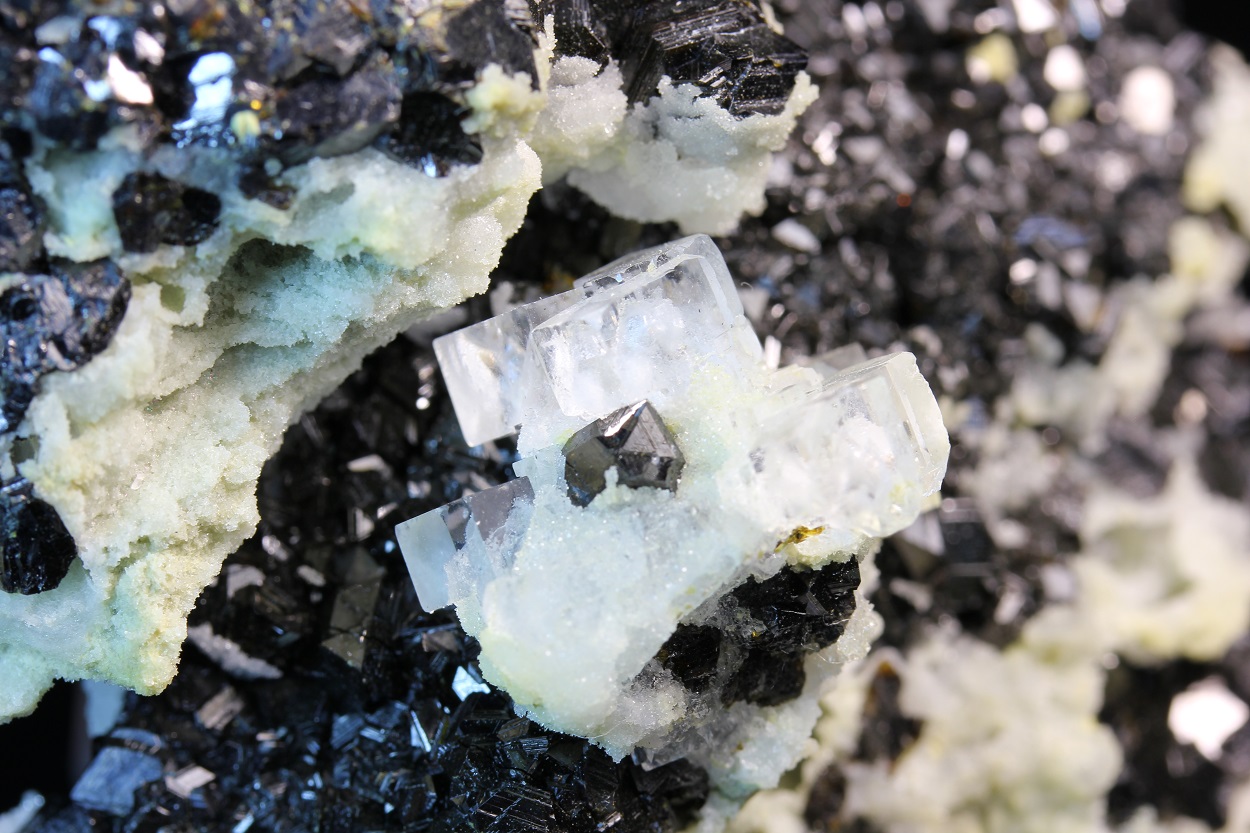 Fluorite On Sphalerite