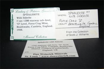 Sphalerite With Siderite