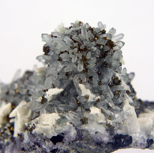 Fluorite Chalcopyrite Quartz & Calcite