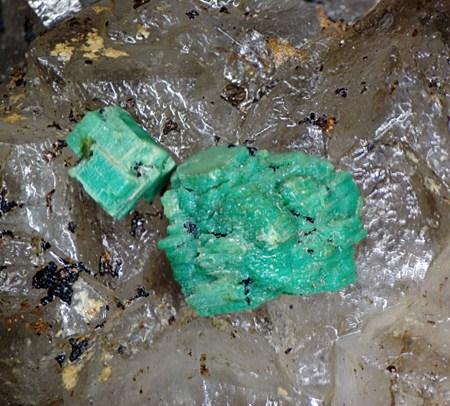 Torbernite Quartz