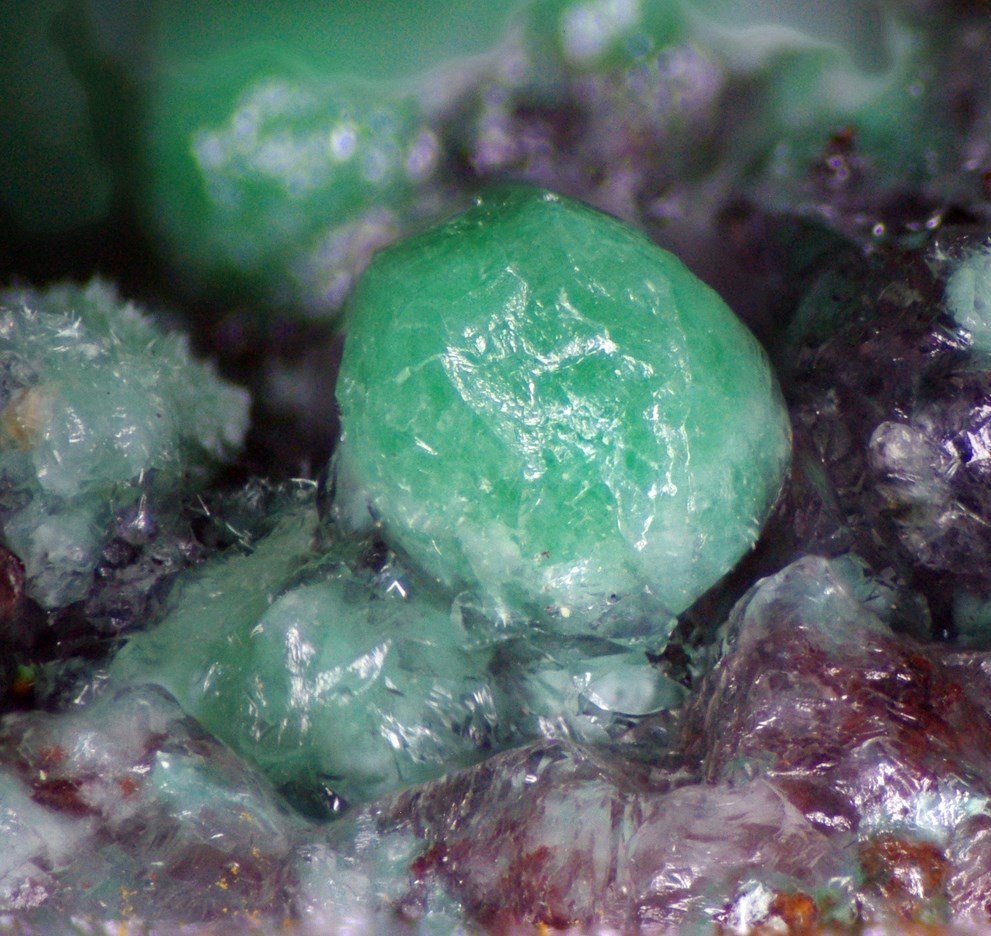 Rosasite & Calcite