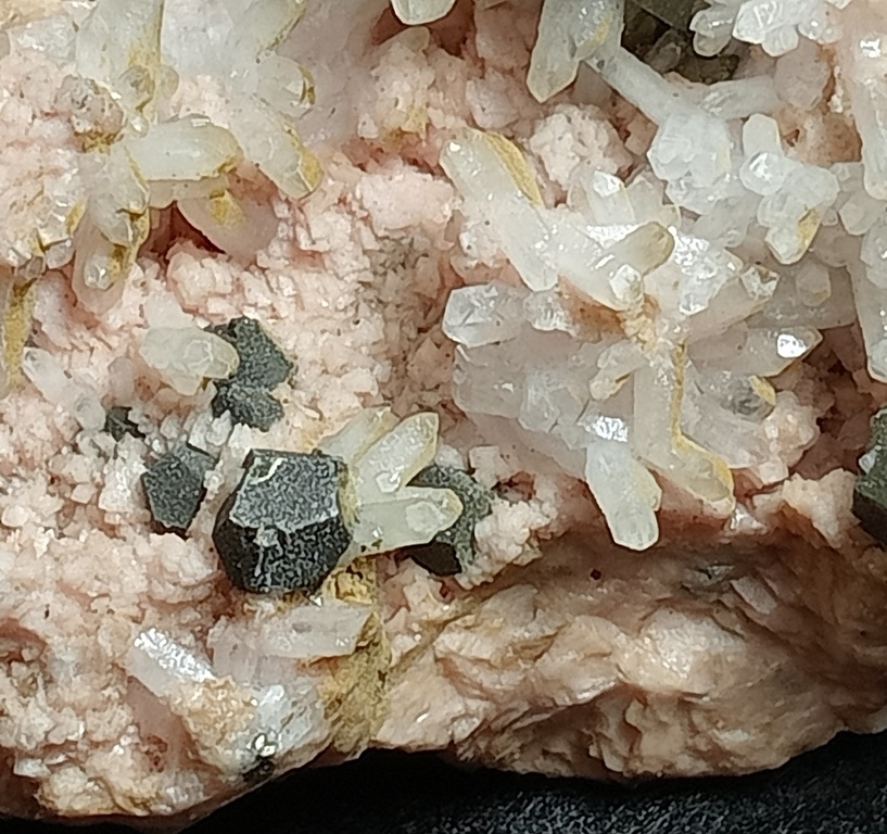 Rhodochrosite Quartz & Pyrite