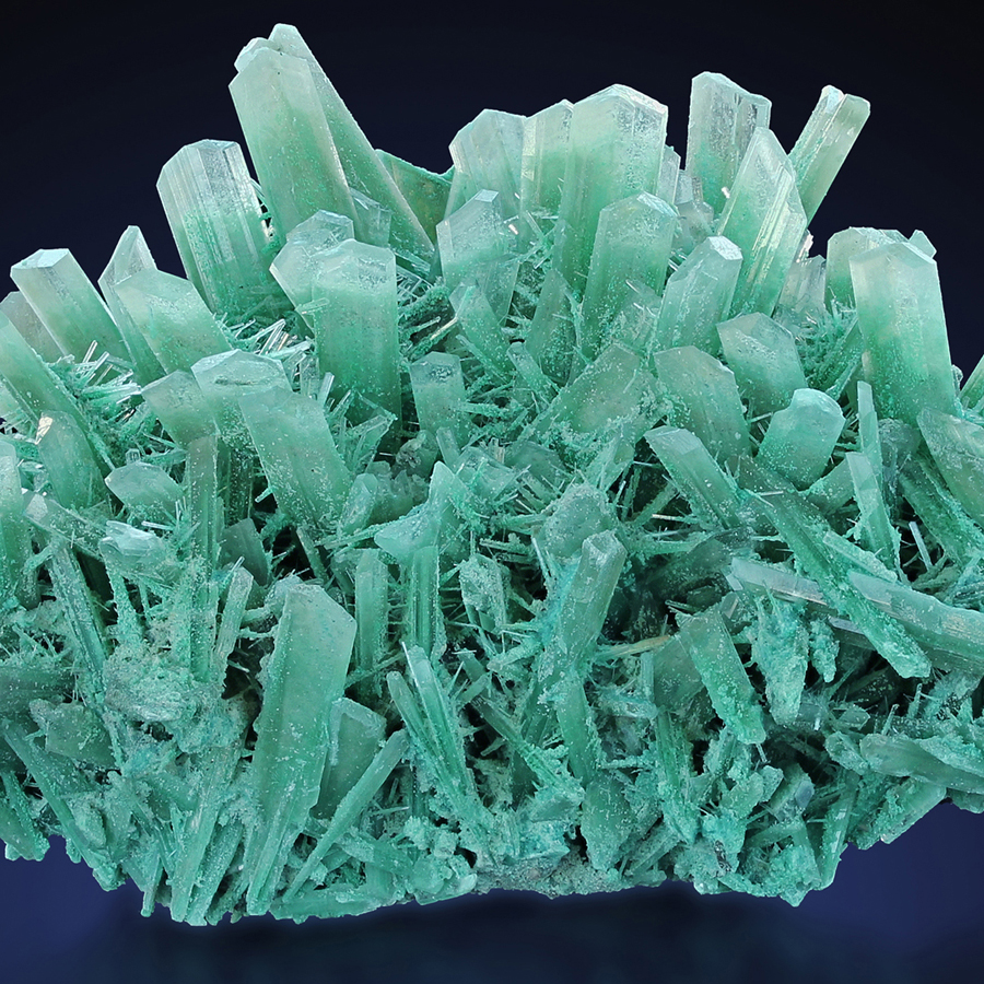 Selenite With Atacamite