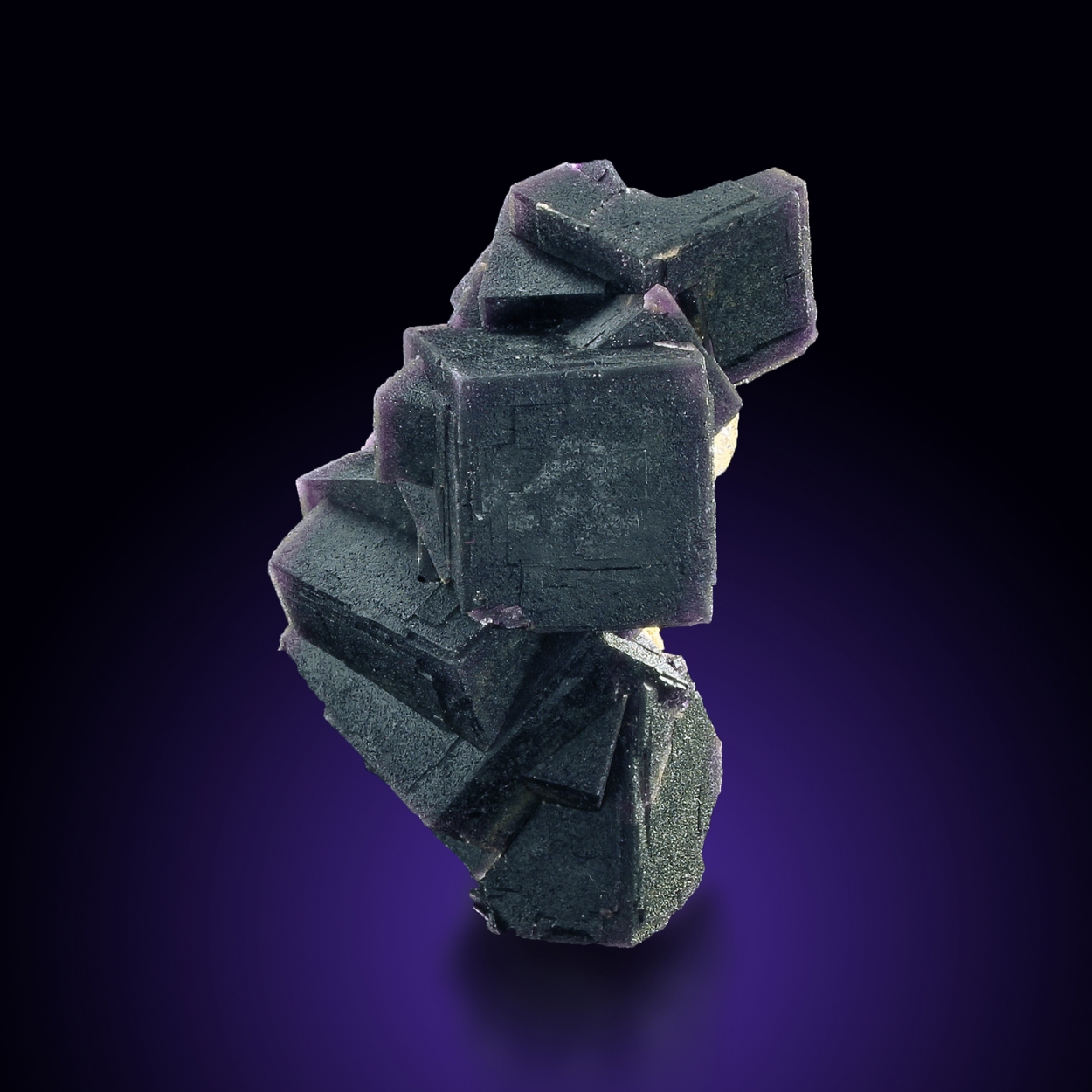 Fluorite With Quartz & Calcite