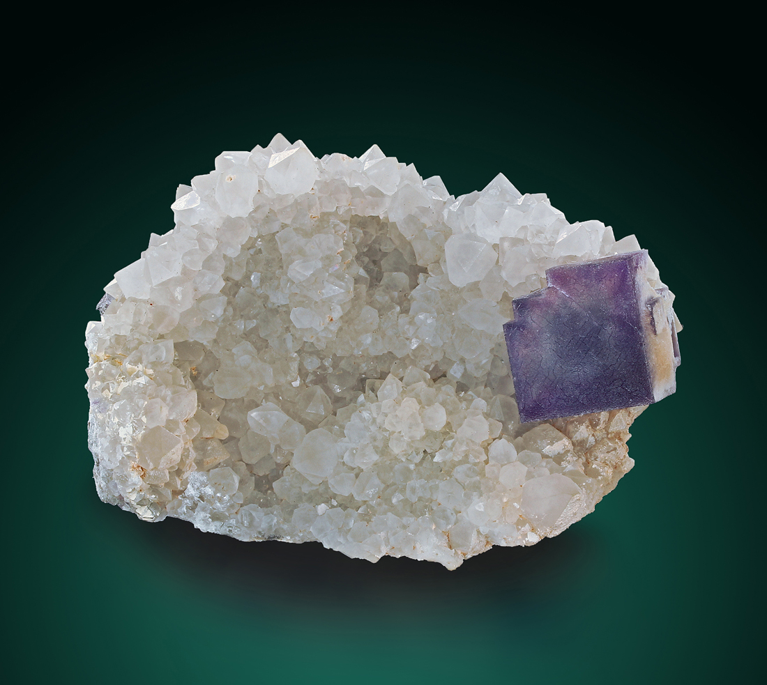 Fluorite On Quartz