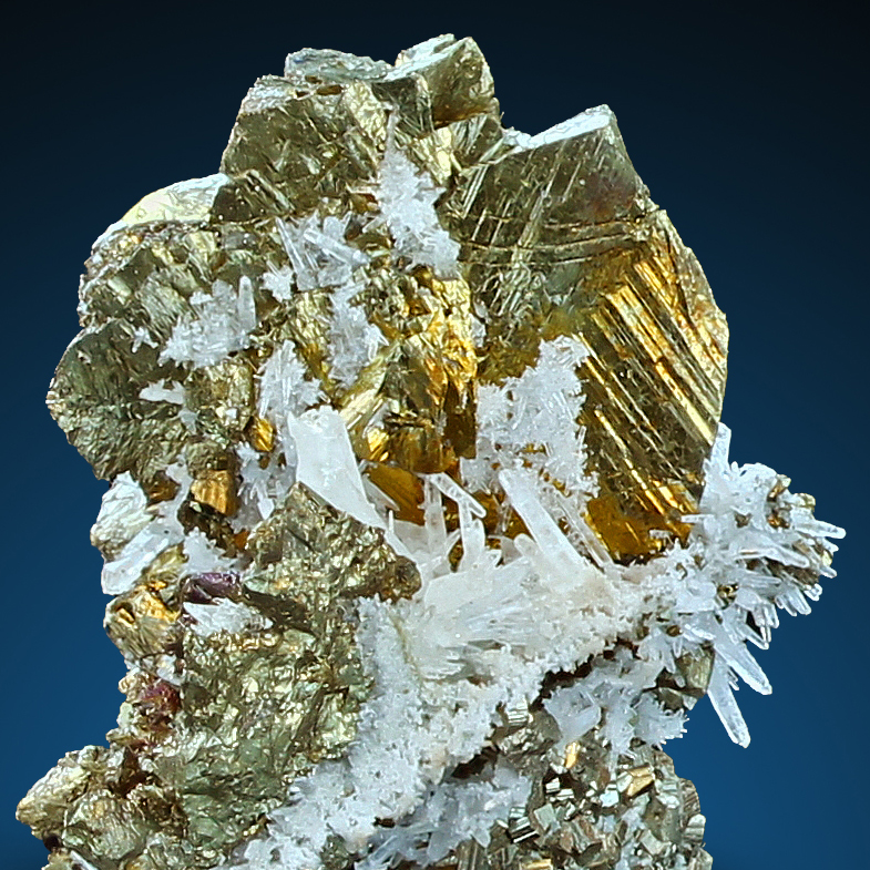 Chalcopyrite With Pyrite & Quartz