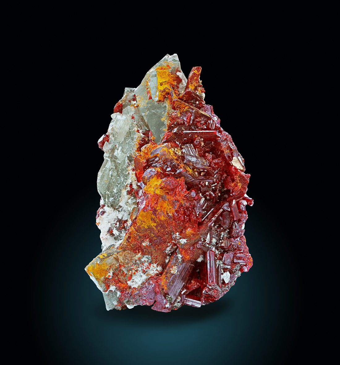 Realgar With Calcite & Picropharmacolite