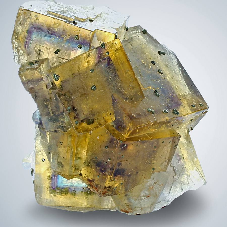 Fluorite With Chalcopyrite