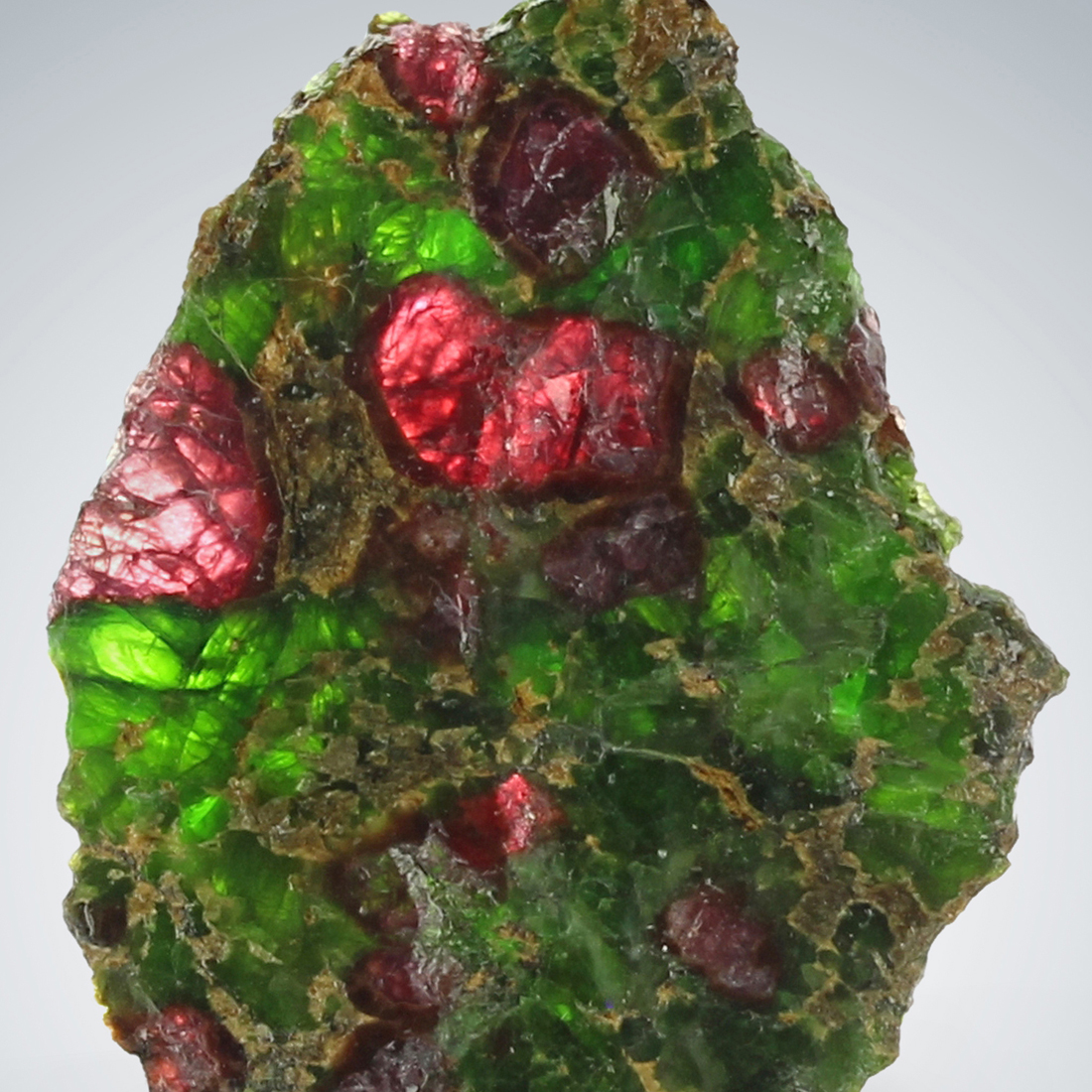 Pyrope With Chromian Diopside & Enstatite