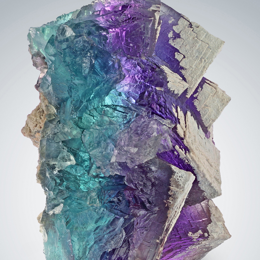 Fluorite With Sinter