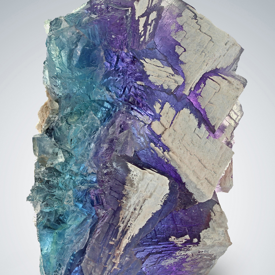 Fluorite With Sinter