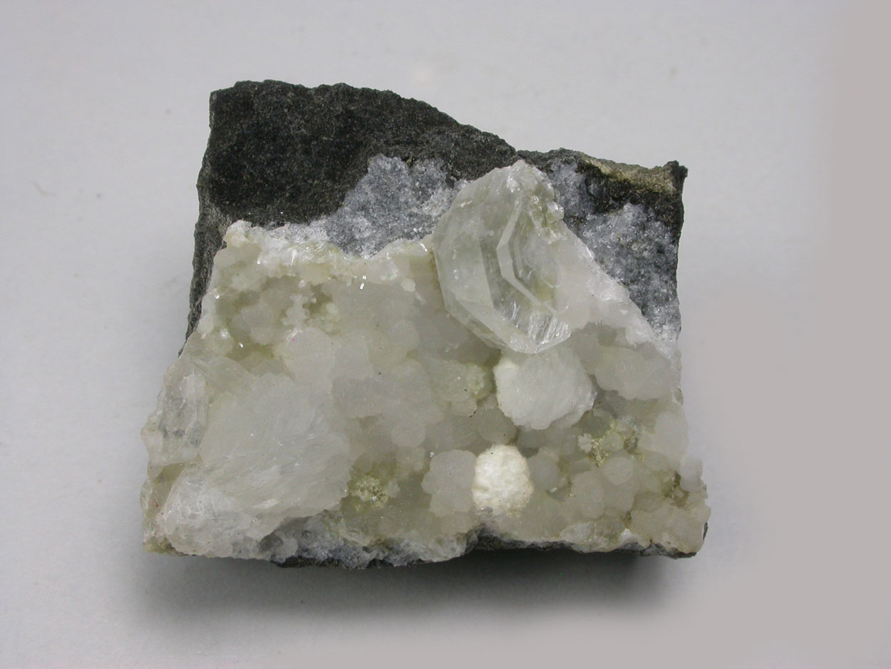 Fluorapophyllite On Thomsonite