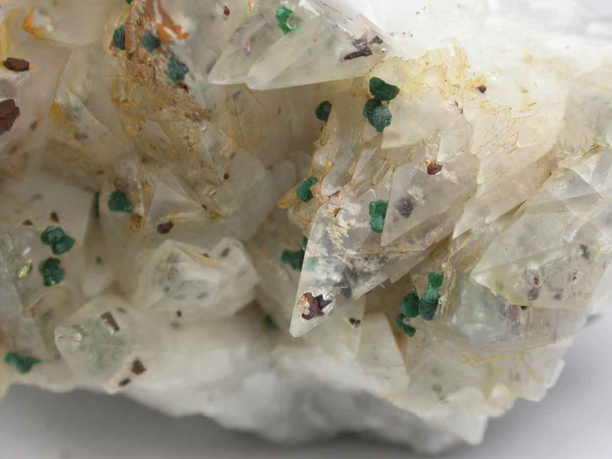 Malachite On Calcite