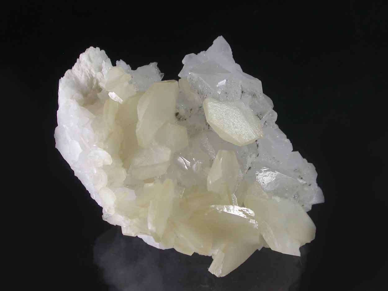 Calcite On Quartz