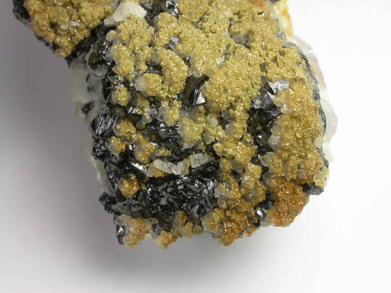 Sphalerite & Dolomite On Quartz & Fluorite