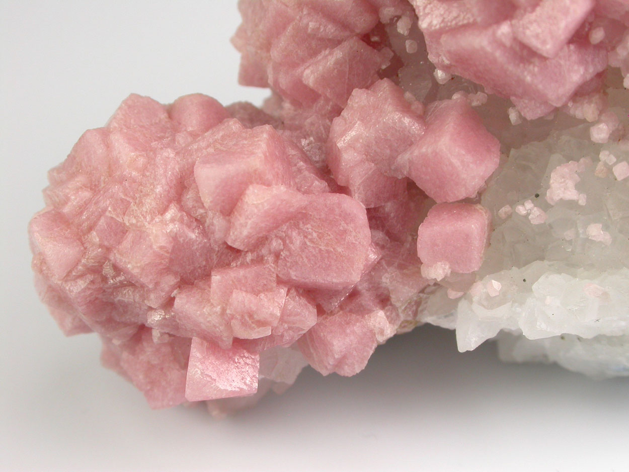 Rhodochrosite On Quartz