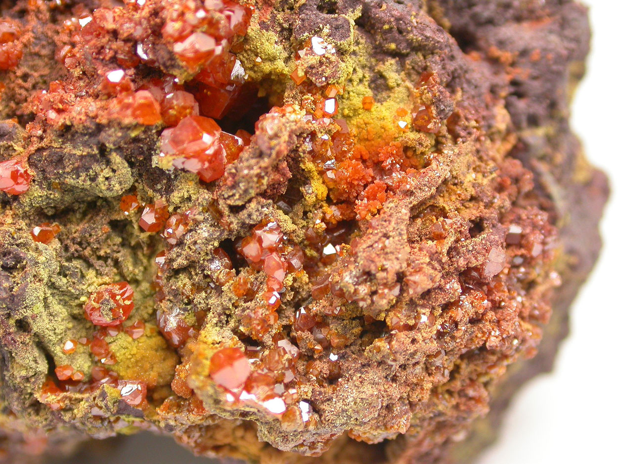 Wulfenite Mimetite Vanadinite & Calcite