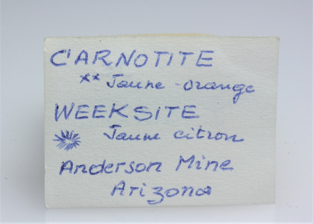 Carnotite & Weeksite