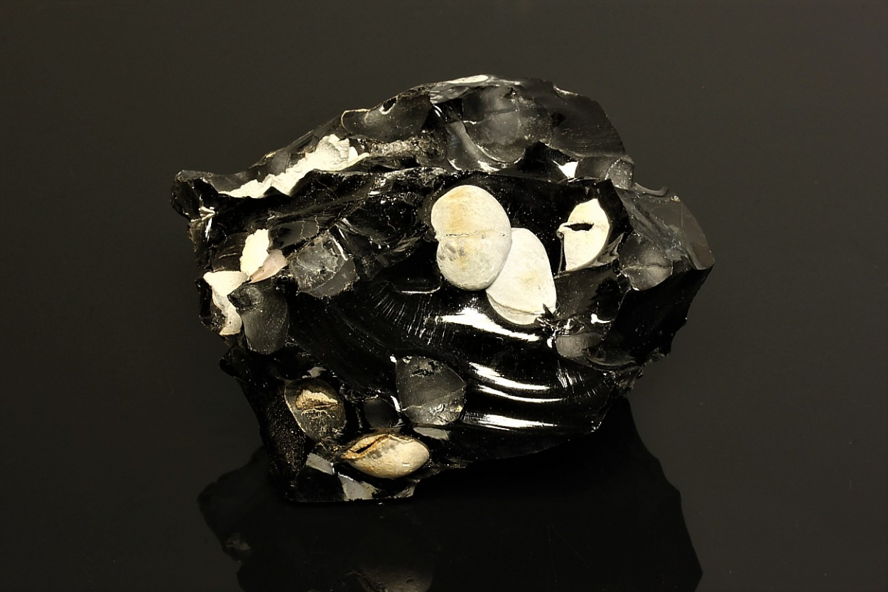 Cristobalite & Fayalite In Obsidian