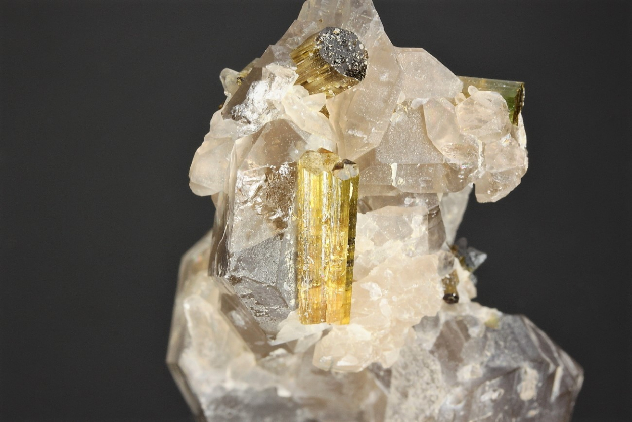 Watermelon Tourmaline With Quartz