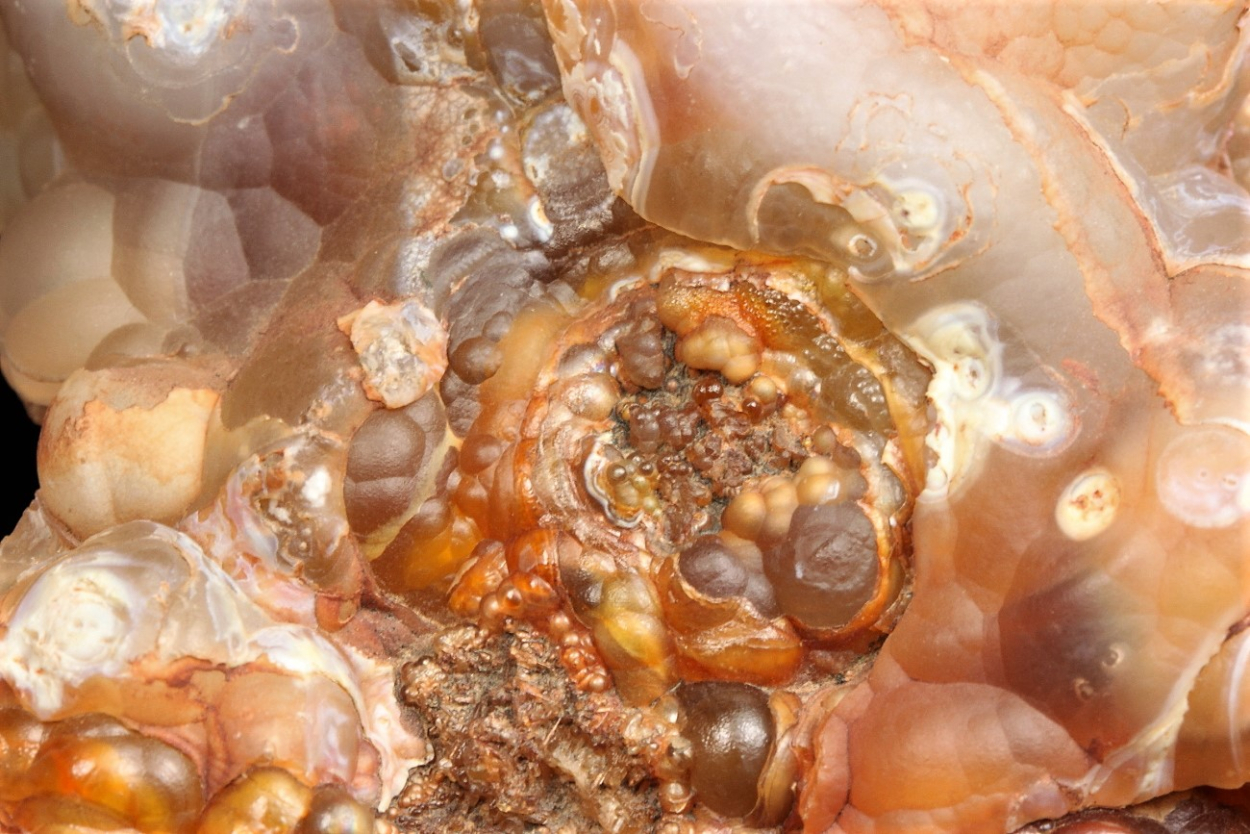 Fire Agate With Hyalite