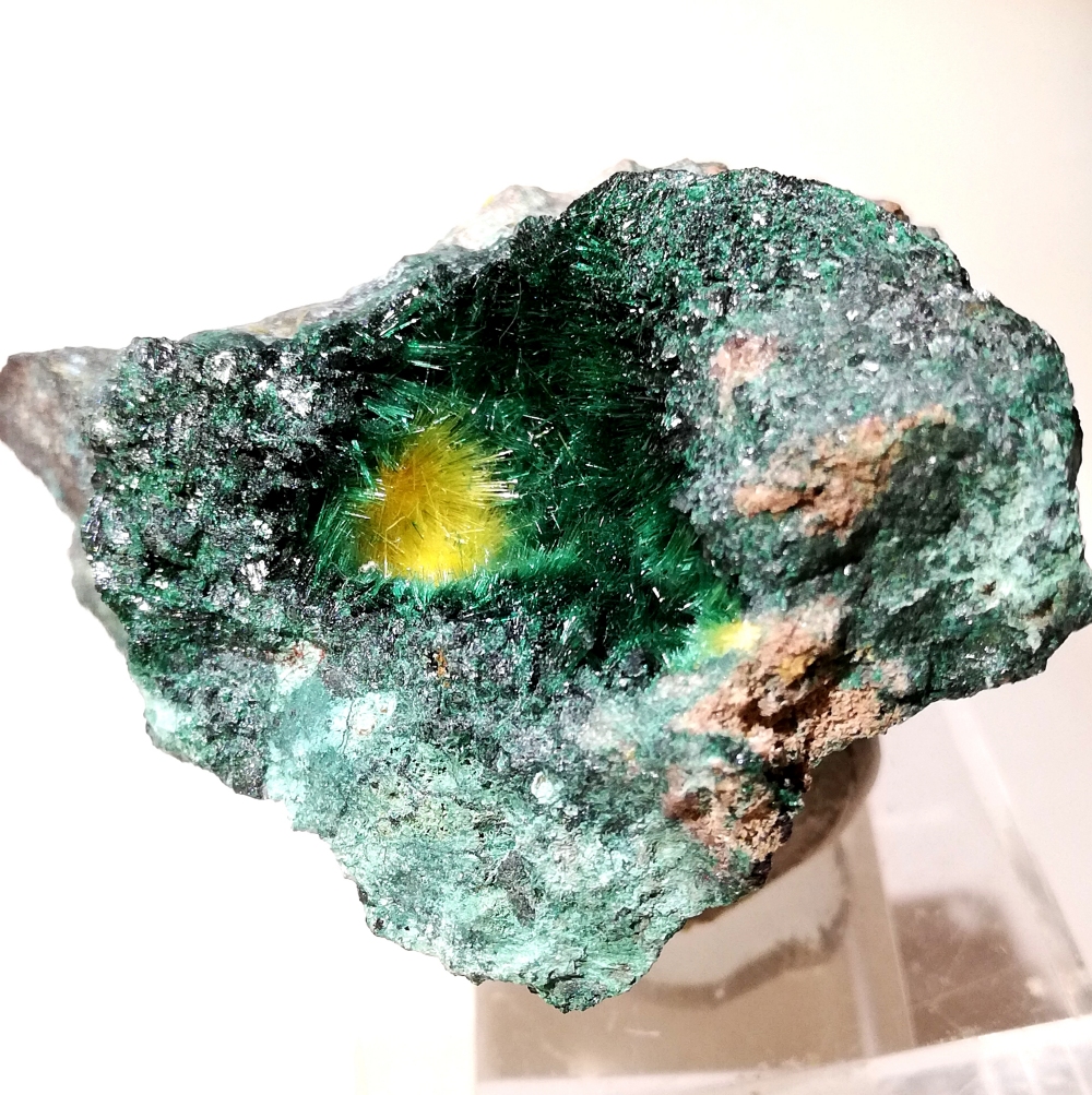 Uranophane & Malachite