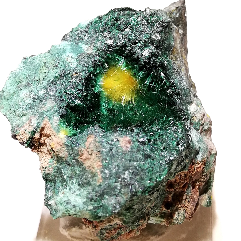 Uranophane & Malachite