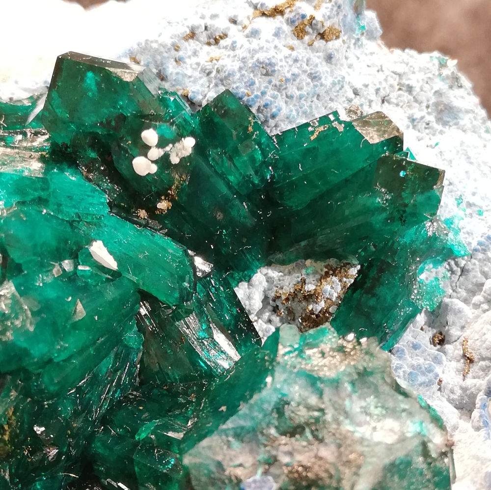 Dioptase On Shattuckite