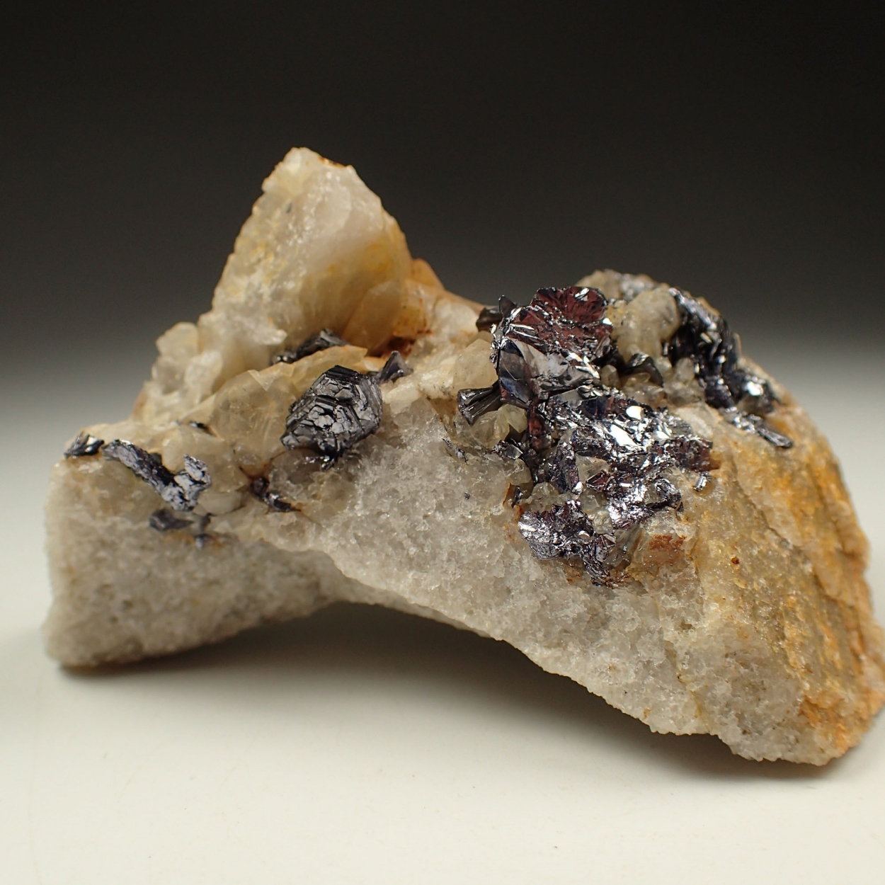 Molybdenite On Quartz