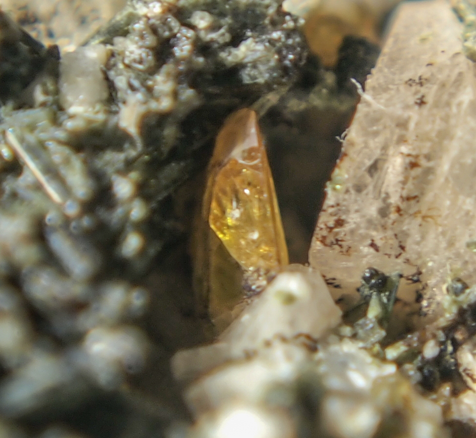 Ferro-hornblende Microcline & Titanite