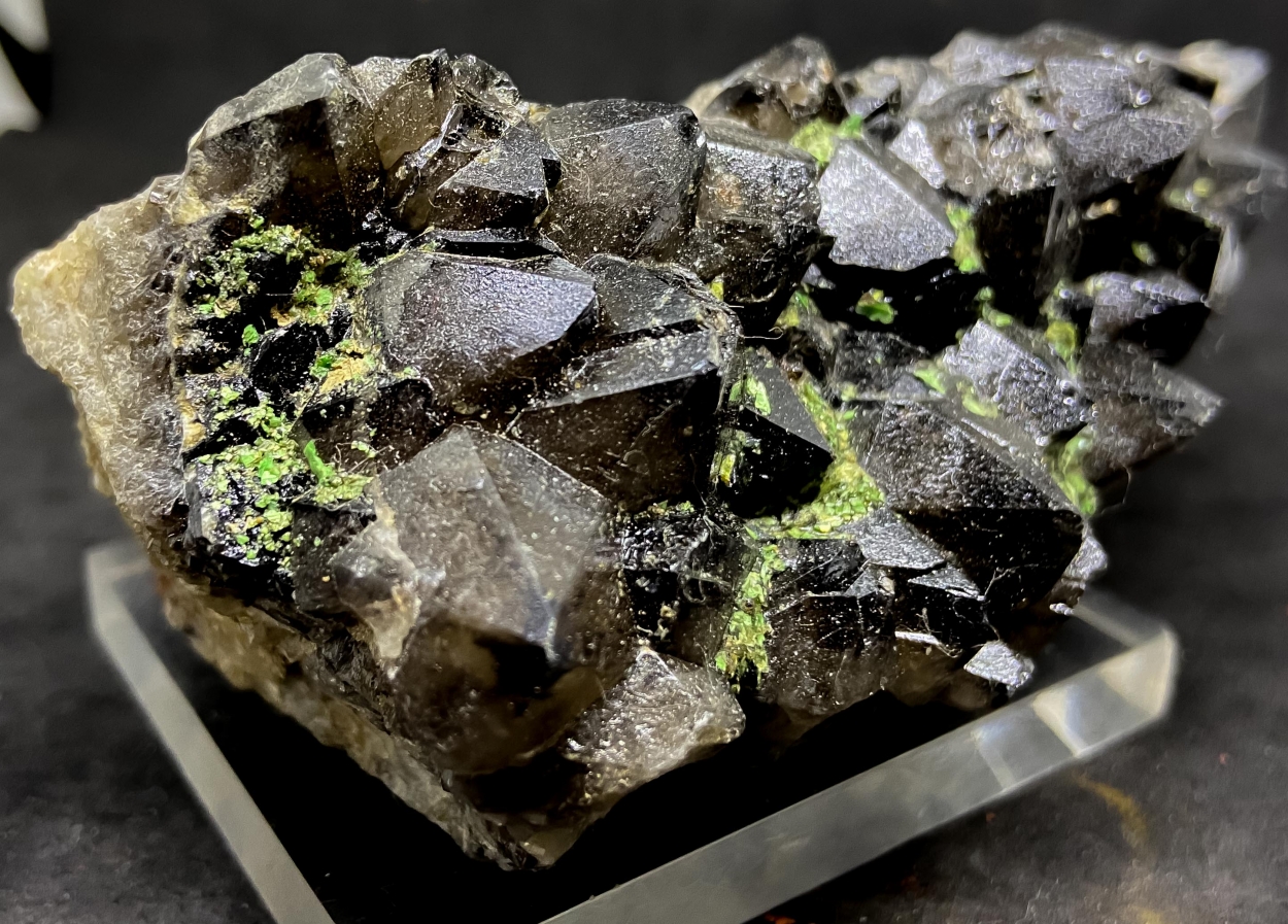 Smoky Quartz & Autunite