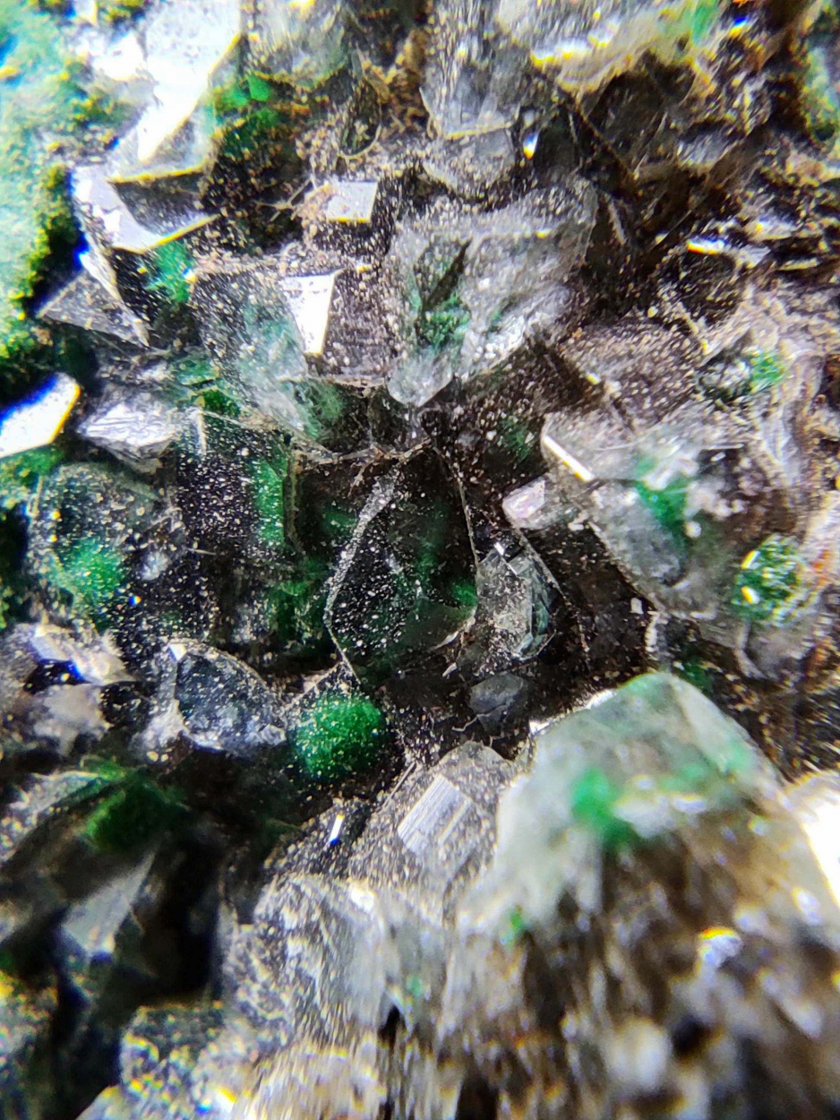 Rosasite & Calcite