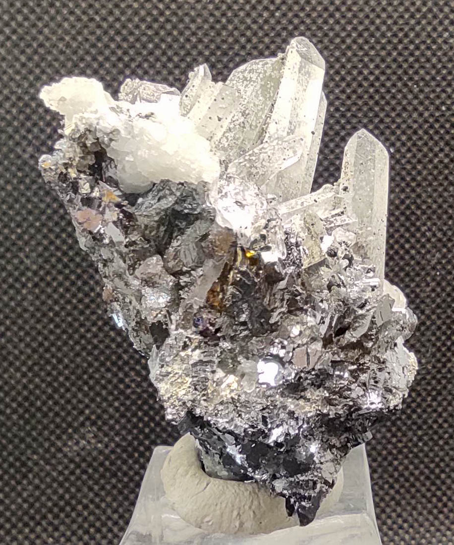 Quartz & Chlorite On Galena