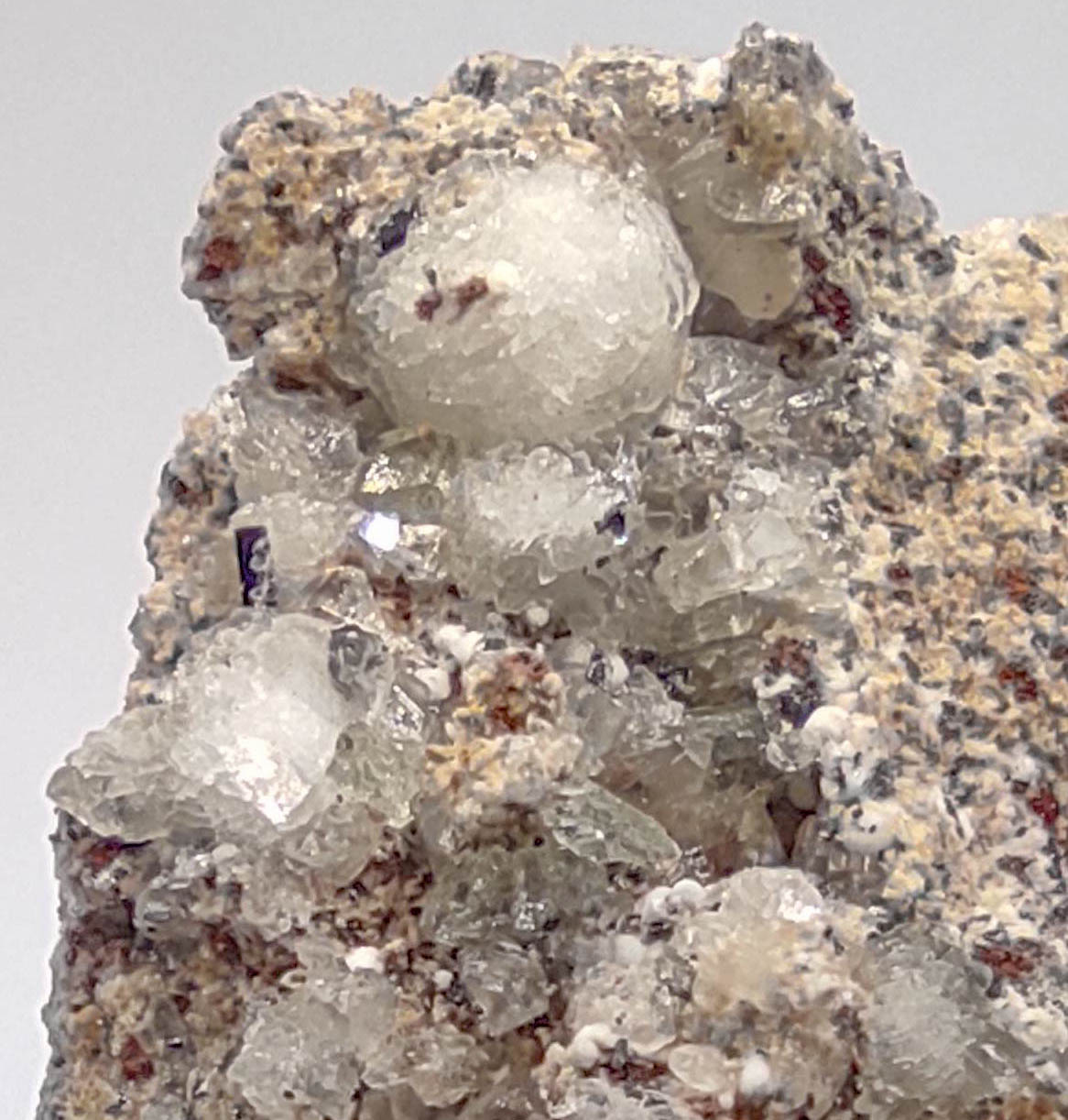 Fluorapatite Calcite & Hematite