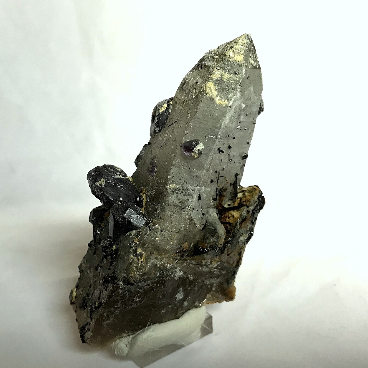 Quartz Fluorite Schorl & Hyalite