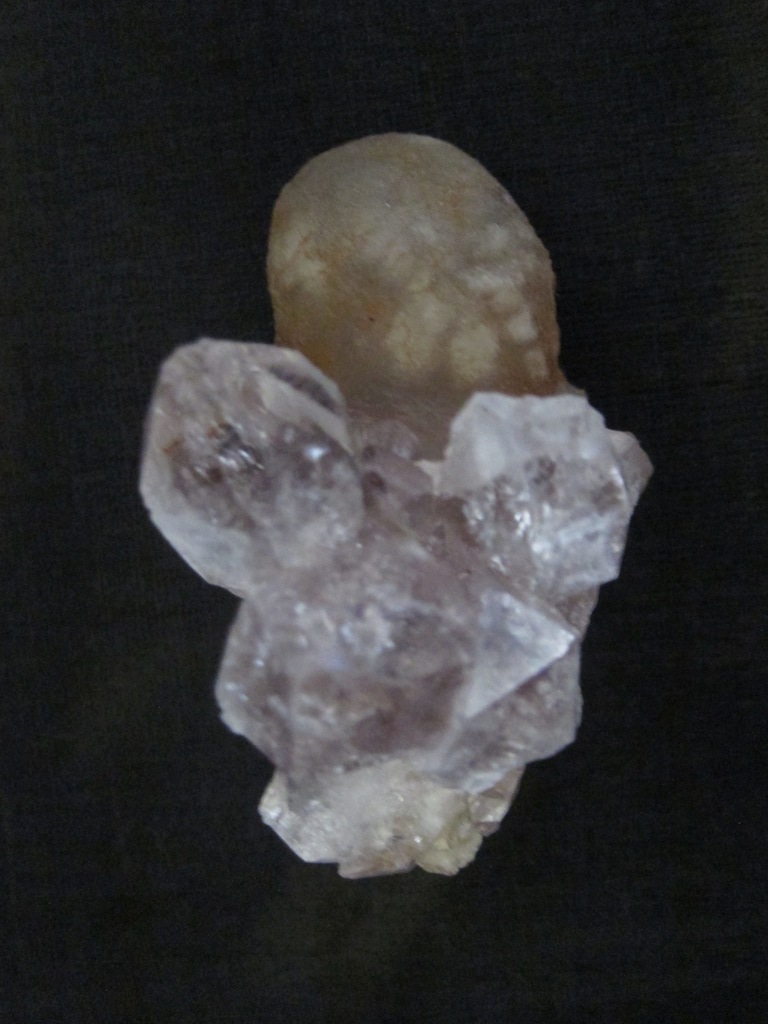 Fluorite on Chalcedony