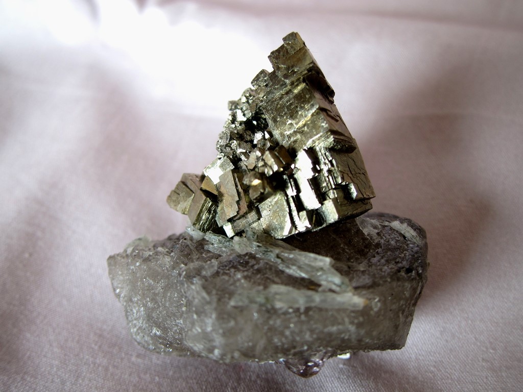 Pyrite On Quartz