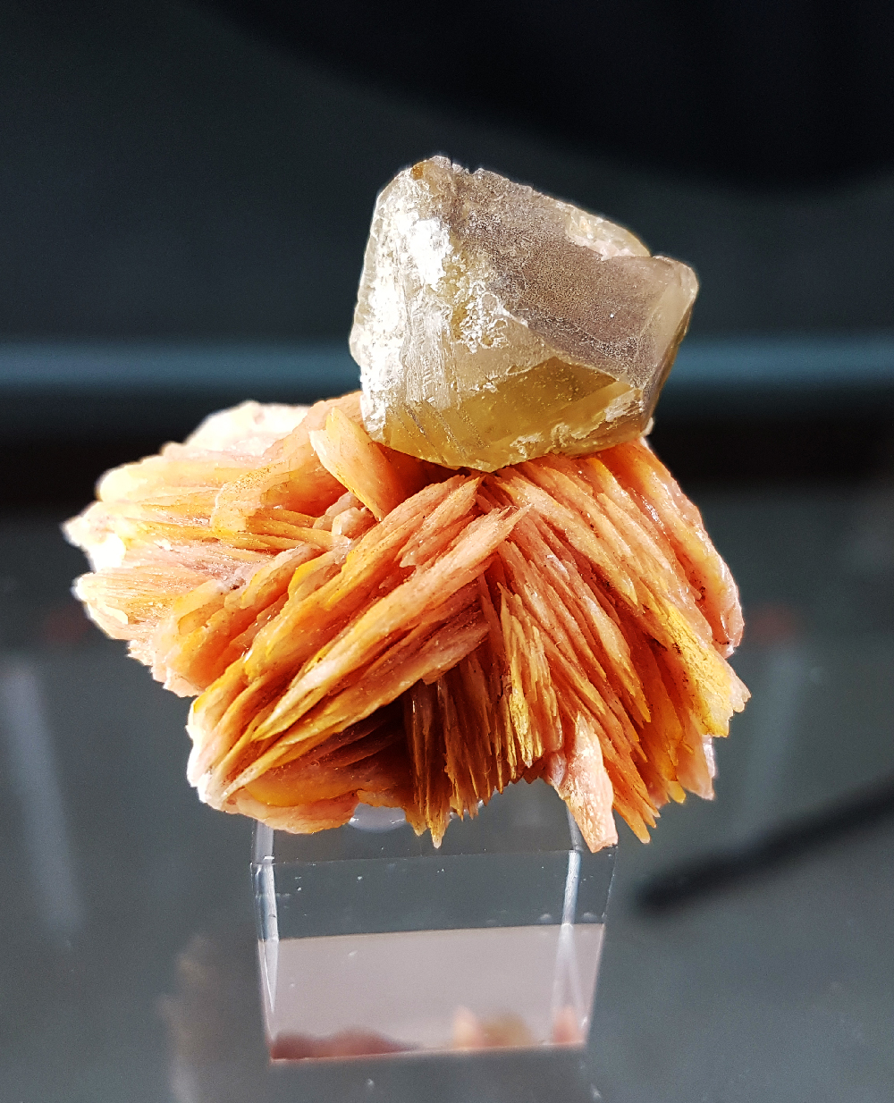 Cerussite On Baryte