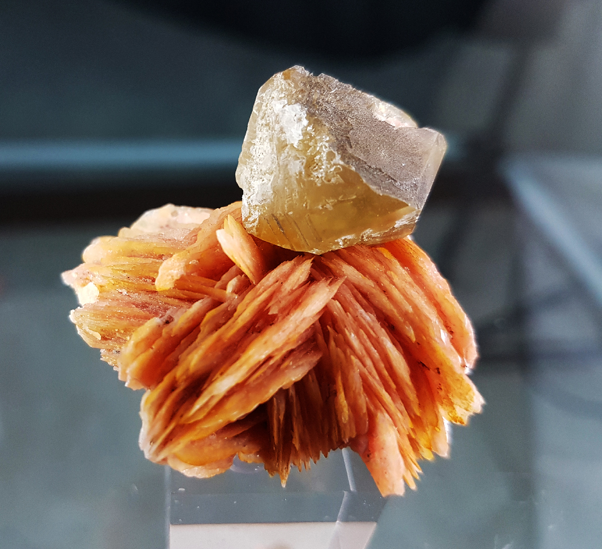 Cerussite On Baryte