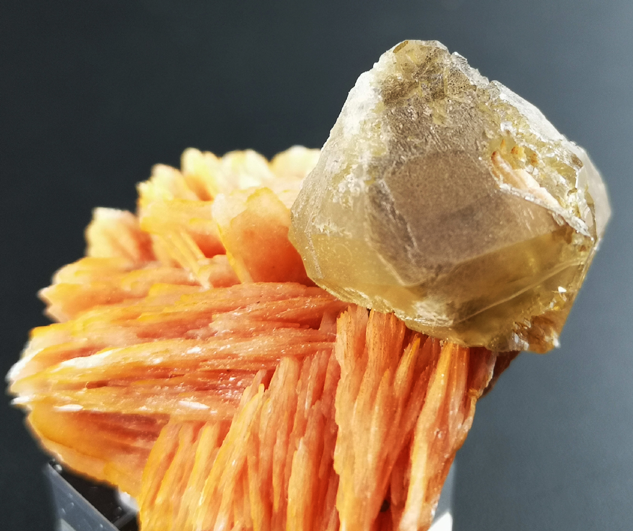 Cerussite On Baryte