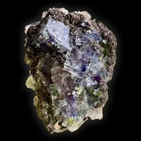 Fluorite Siderite & Calcite