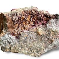 Roselite Calcite On Skutterudite