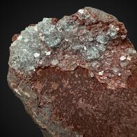 Fluorite & Lepidocrocite On Hematite