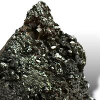 Manganite With Carnotite On Petrified Wood