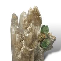 Smoky Quartz With Fluorite