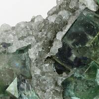 Calcite On Fluorite